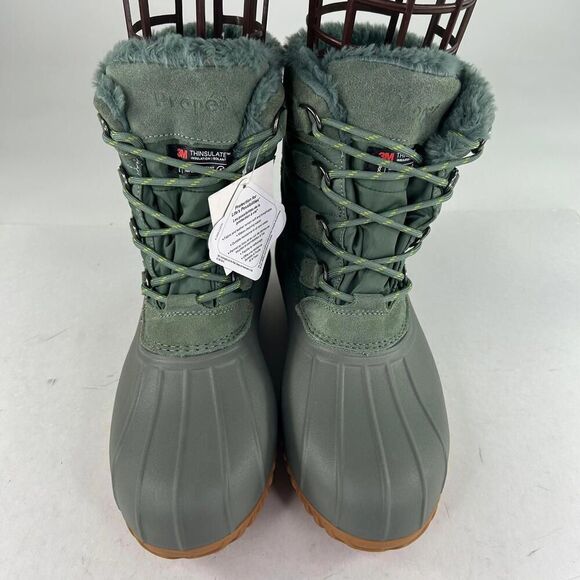 Propet Ingrid Womens Green Thyme Cold Weather Boots US 10 Whide WTPF Winter Boot - Picture 4 of 12